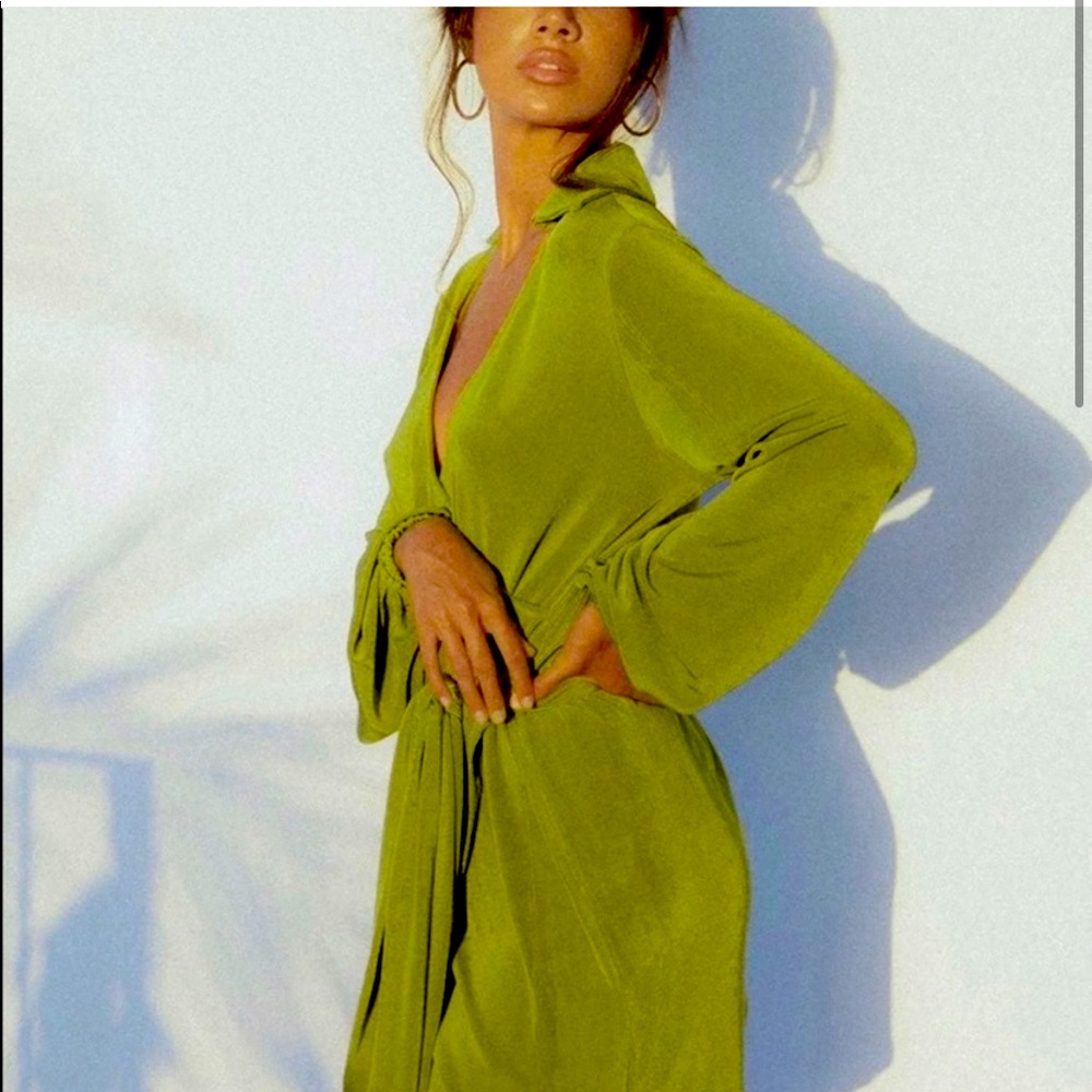 Princess Polly Party Time Mini Dress in Green - Picture 2 of 6